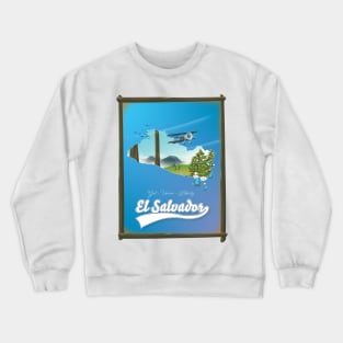 El Salvador travel map Crewneck Sweatshirt